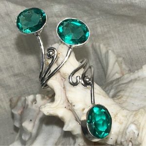 Sparkly Fairy Quartz multi-gem handcrafted ring